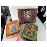 3 Puzzels Bozo, Porky Pig,Jot