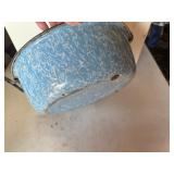 blue metal bucket