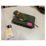 vintage mini tank and small toy