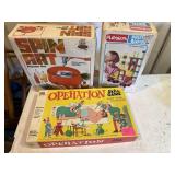 Vintage games operation, spin art Bristle Bloick s