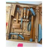 Wood kids tool set vintage