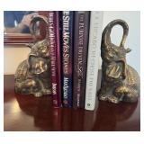 Heavy Brass Elephant Bookends