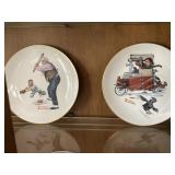 Two Norman Rockwell Plates