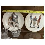 Two Norman Rockwell Plates