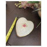 Heart-Shaped Lenox Dish With Lid