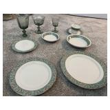 Complete 12pc Noritake Ivory China Isolde 7019 Set