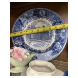 Blue Ridge Hand-Painted Plate