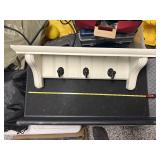 Hook Coat Rack and Shelf