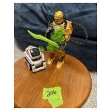 Tall LEGO Figurine and Vehicle