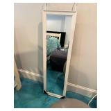 Long Mirror w/ Built in Door Hanger