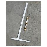 Level and Drywall Square