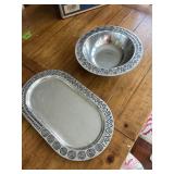 The Wilton Co. Serving Platter and Large Bowl