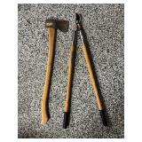 Axe and Pruning Loppers