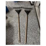 (2) Metal Yard Rakes