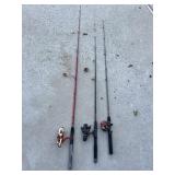 (3) Fishing Poles