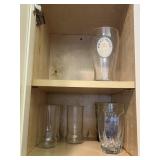 Glasses, Cups- Contents of Cabinet