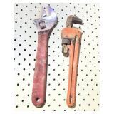 Pipe Wrench and Adjustable Wrench