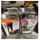Four 1 Gallon Containers of STIHL Moto Mix