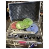 Glass cutting disc in case