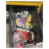 Black bin with contents