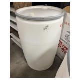 Empty White Barrell
