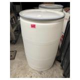 Empty White Barrell