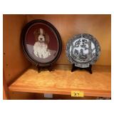 Picture And Pewter Plate