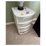 Plastic Drawer Organizer And Lamp