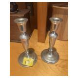Weighted Sterling Candlestick Holders