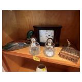 Wooden Mallard, Clock, Containers