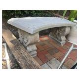 Stone Garden Bench
