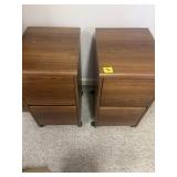 Two Rolling File Cabinets
