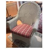 Wicker Chair With Cushion