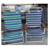 Two Folding Lawn Chairs
