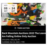 Back Mountain Auctions 2025 The Leaves Are Falling Online Only Auction