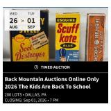Back Mountain Auctions 2026 The Kids Are Back In School Online Only Auction