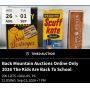 Back Mountain Auctions 2026 The Kids Are Back In School Online Only Auction