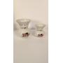 Pair Of Reticulated Vases By Baum Brothers 5.5 "