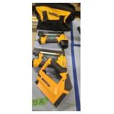 Three Bostitch Air Nailers And Dewalt Bag