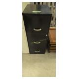 Three Drawer Metal File Cabinet
