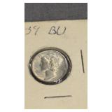 1939 Mercury Dime