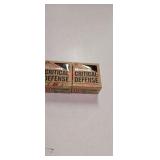 Two Boxes Critical Defense 9 Mm Luger Ammo
