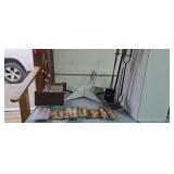 Metal Star Family Sign Clock Case Fireplace Tools