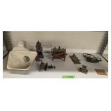 Vintage Toy Steam Engines And Funnels