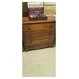 Antique 4-drawer Chest Of Drawers 39 Inches Long