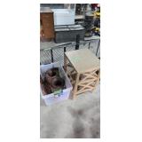 Small Stand With Vinyl Edging