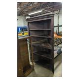 Large Open Front Antique Corner Cabinet 51 In