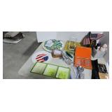 Miscellaneous glassware Uline bags located under