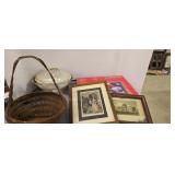 Prints Oil Lamp Basket Gorham Christmas Platter