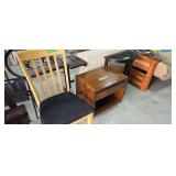 Chair One Drawer And Table Half Round Stand